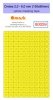 Omask X8003 Circles set - yellow masking tape - 1-4mm 2-6mm 4-7mm 5-15mm 16-20mm